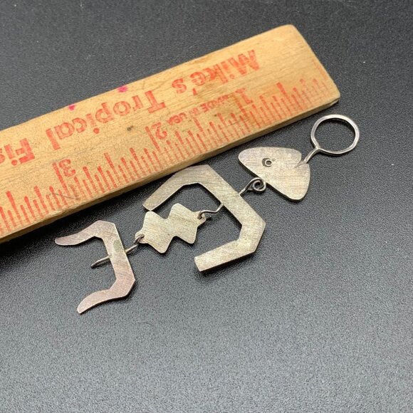 Articulated Fish Pendant Made in Peru 925 Sterling Silver Wearable Art Jewelry - Picture 6 of 6